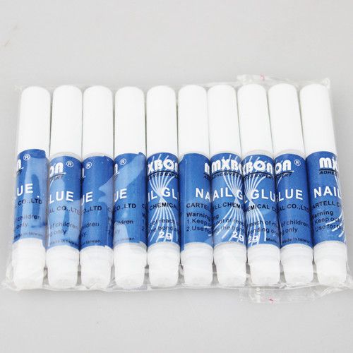 100pcs / lot Nail Glue 2g Adhésifs Expert Clear Peut être Utilisé Nail Tips Strip