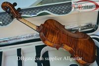 Deluxe Violin Tapa de abeto de 15 años con violín de Strad naturalmente secado al aire con estuche