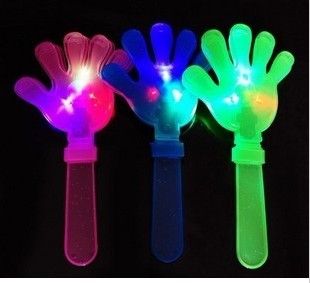 EMS fast free shipping!! LED Flash hand claps flashing light up novelty toy,glow glaps,party gifts
