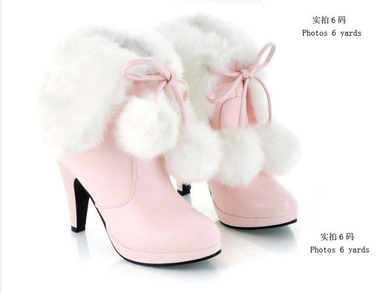 pink snow boots women