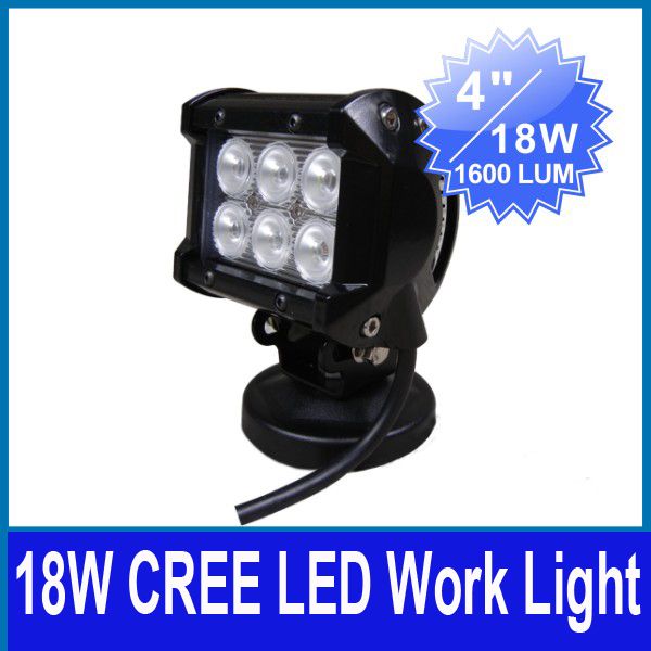 4" 18W 6LED*3W CREE LED Work Light Bar SUV ATV 4WD 4x4 JEEP Spot / Flood Beam 12V/24V 1600lm IP67 OffRoad Driving Motorcycle Fog Lamp