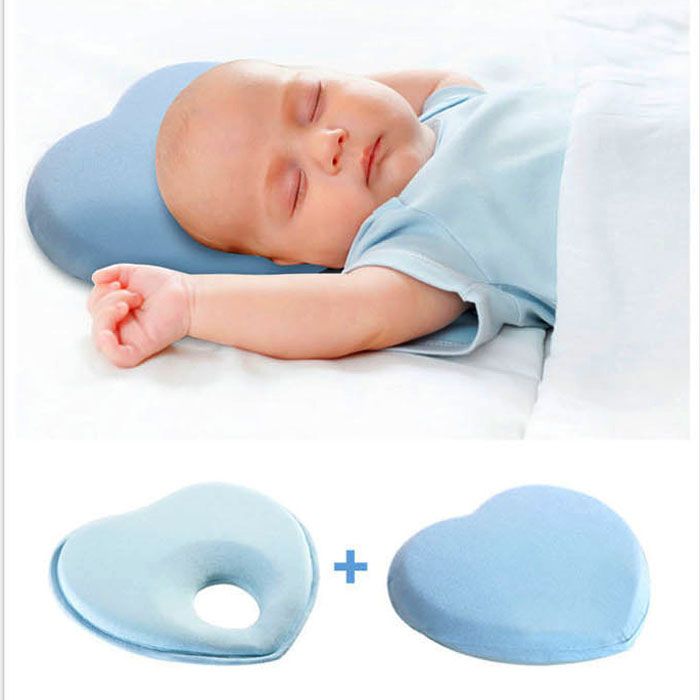 New Baby Pillow Heart Shape Pillows For Infant Yellow And ...