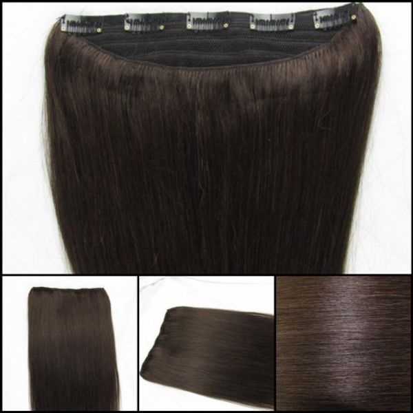 Cheap One Piece Clip In Human Hair Extensions 2 16 20 24inch 5