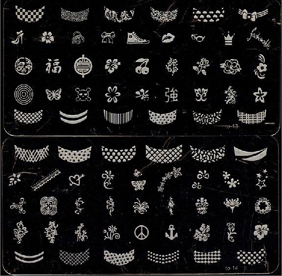 Nail Stamping Plates 32 Styles Stamp Image Plate Stamping Nail Art DIY Image Plate Template to01-16 33-48