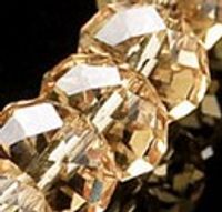 Topaz Facetó el cristal Rondelle Perlas sueltas 8mm Venta caliente 144pcs / lot Crystal Jewelry Separadores Venta caliente