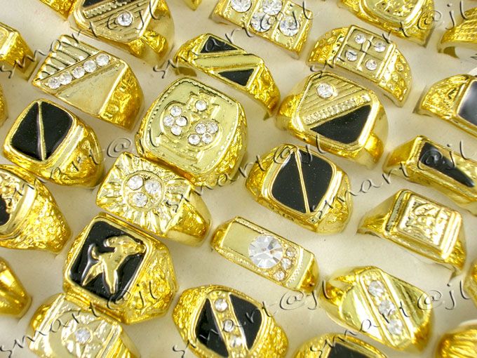 mens gold fashion rings