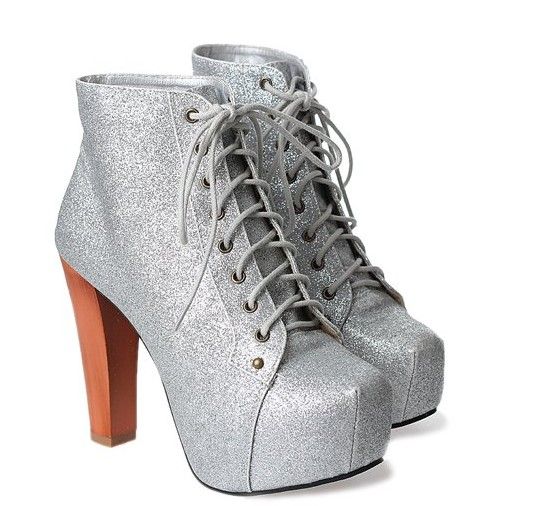 wide width chunky heel booties