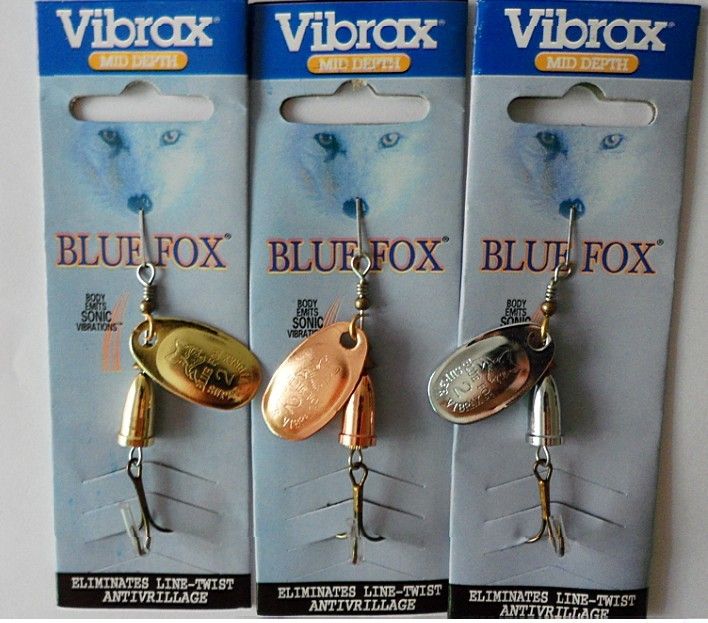 BLUE FOX Vibrax 2 MID DEPTH Spinner Fishing Hard Bait Lures,5.7G From