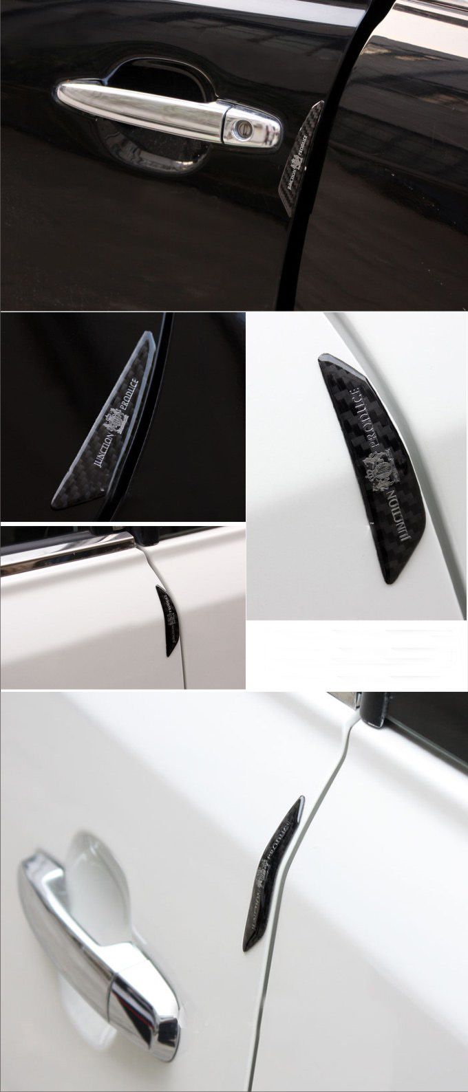 2019 Car Door Eege Guard Protection Bumper Crashproof Real Carbon