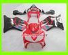 Kundenspezifisches Motorrad-Verkleidungsset für HONDA CBR600F4I CBR600 F4I 2001 2002 2003 CBR 600 F4I 01 02 03 Rot-schwarzes Verkleidungsset