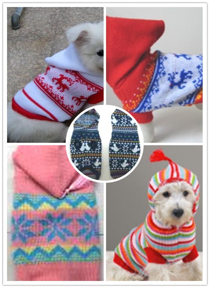 Dog Christmas Sweater Clothes Coat Apparel With Hat XS S M L XL From Chinamarket2012, 4.54