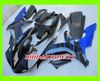 Blue Flames Black Fairings Set för Yamaha YZFR1 02 03 YZF R1 2002 2003 YZF-R1 02-03 R1 Custom Accepter