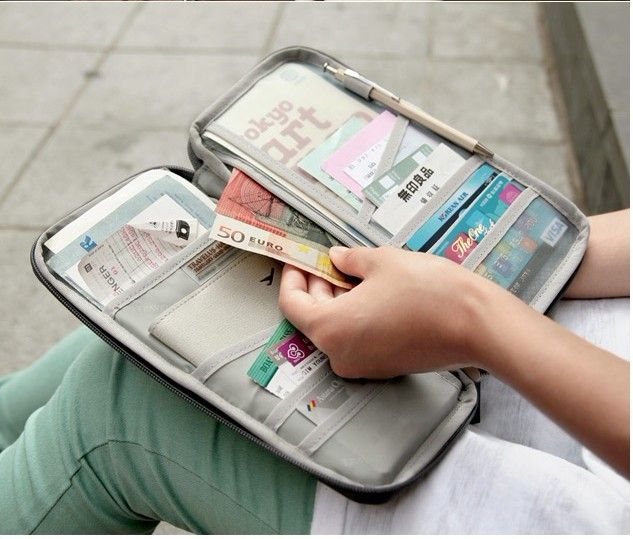 El paquete de almacenamiento portátil / paquete de la tarjeta / bolso de viaje esencial