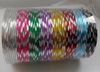 Whole100pcs Colorful Girl's women's beauiful Threadlet Metal Bracelets Fashion Women Bangles3272