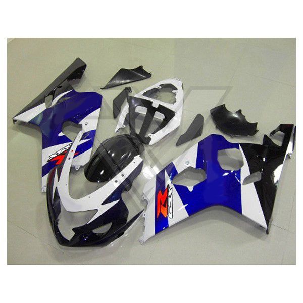 ABS SUZUKI GSX-R600 R750 2004 2005 GSX R600 R750 04 05 WhiteBlue Fairing Kitのフリーシップフェアリング