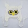 10pcs * 올빼미 EarFlap 크로 셰 뜨개질 모자 아기 수제 크로 셰 뜨개질 비니 모자 손수 만든 OWL Beanies 니트 모자