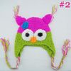 10pcs* Owl EarFlap Crochet Hat Baby Handmade Crochet beanie Hat Handmade OWL Beanies Knitted hat