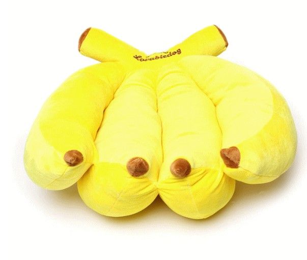 Japan Doug Pet Yellow Bananas Bed, Mini Kennel, Cute Cat Litter, Dog Bed, Pet Nest,Teddy Sofa
