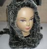 Rex Rabbit Fur Hat Cap Scarf / Hood / Hat Moda # 2313