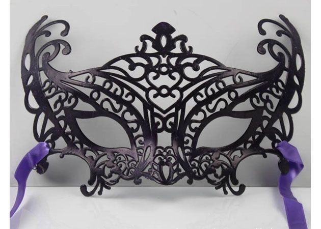 Mode Masquerade Masker Prins en prinses gekleurde gladde oppervlaktekrachtmasker 50pcs / lot