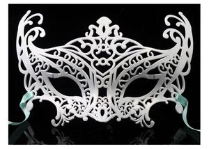 Mode Masquerade Mask Prince och Prinsessan Färgad Smidig Surface Party Mask 50pcs / Lot