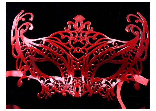 Moda Masquerade Maska Książę i Księżniczka Kolorowe Gładkie Powierzchnia Maska 50 sztuk / partia