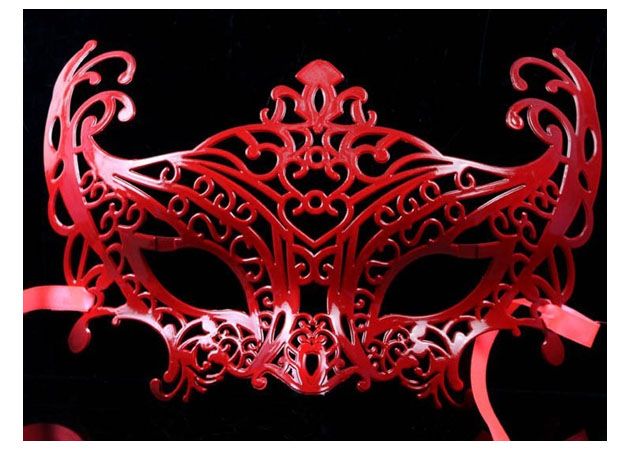 Mode Masquerade Mask Prince och Prinsessan Färgad Smidig Surface Party Mask 50pcs / Lot