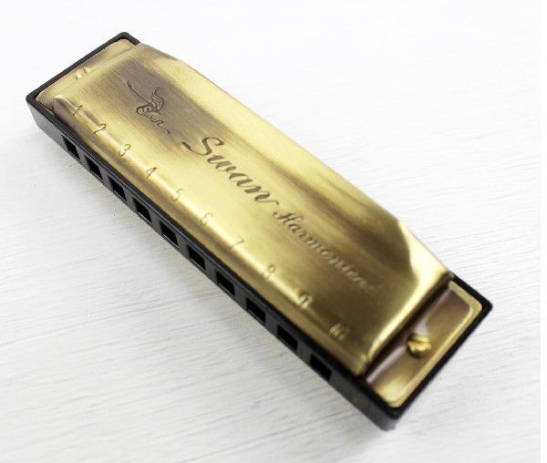 Wholesale The Real Thing Swan Bronze The 10 Hole Blues Harmonica