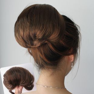 Ladies039 Moda Big Synthetic Hair Bun Bride039s Cabelo Chignões Pequenos Cabelos de Ponytail Extenison9916610