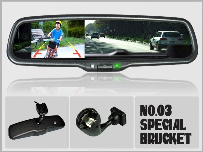 Acquistare 3 5 Pollici Auto Specchietto Retrovisore Lcd Monitor Retrocamera  2ways Ingresso VW Passat Jetta / AUDI A6 A4 Economico | Consegna Veloce E  Qualità | It.Dhgate