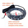 24 Mode Sound actif 6pc 144 LED 7 Color RGB 5050 Remote Car Interior Fodybody LED Glow Strip Light6714147