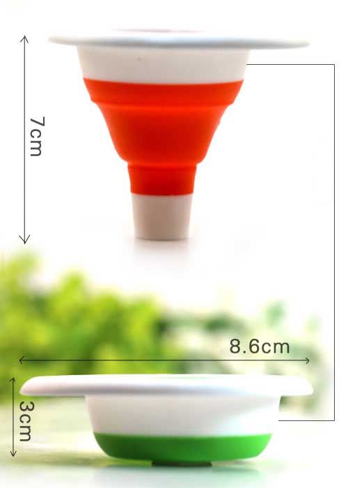 Kitchen Collapsible Mini Silicone Funnel Oiler Funnel Milk Powder