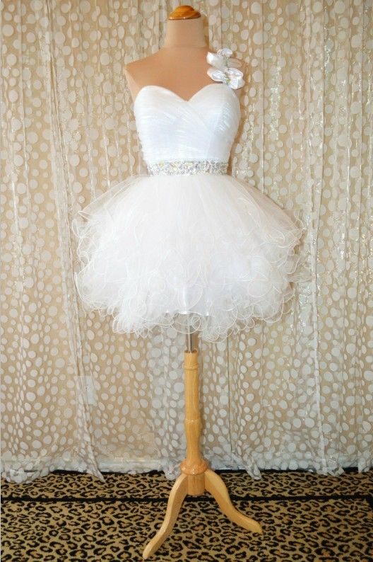 Best Seller Tulle Fabric A Line Sweetheart One Shoulder Neckline Prom