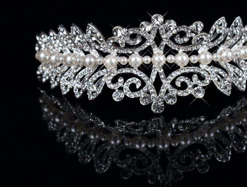 Wholesale Tiaras!Wedding Bridal Accessories Crown Pearl Rhinestone Hair