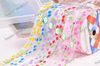 Nylon Organza Printed Ribbon cherry ribbon for gift packaging & DIY headband bowknot 200Y/roll Hallo