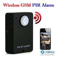 PIR sans fil MP. Alert Sensor Détecteur de mouvement GSM Alarme Mini Security System Monitor SMS Contrôle Noir ou Blanc Couleur