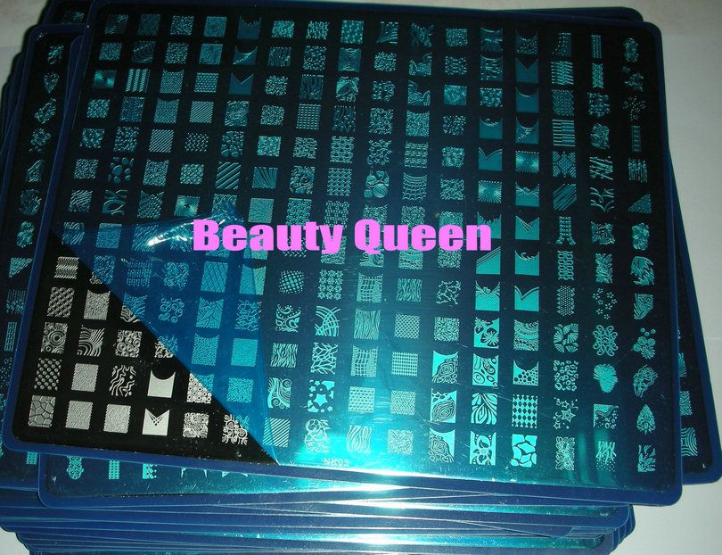 697 Designs A B NK03 Nail Art Large Stamping Plate Stempel XXL Bild Schablone Druckvorlage DIY4270503