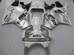 Vit Silver Repsol Fairings Kit för Honda CBR900RR 954 CBR CBR954RR CBR954 2002 2003 02 03 Motorcykel Fairing