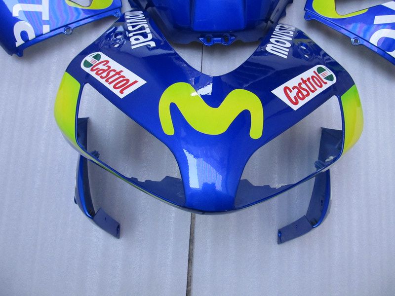 طقم دراجة نارية MOVISTAR لهوندا CBR600RR CBR 600RR 03-04 2003 2004 ما بعد البيع طقم إصلاح جسم fairings