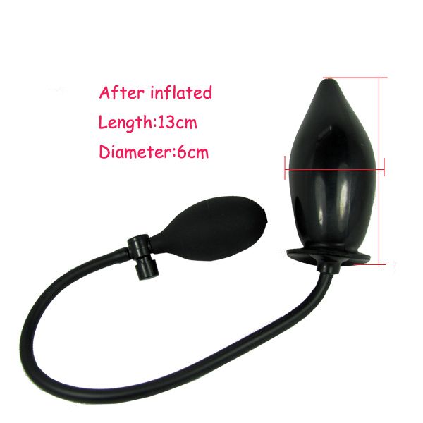 Brand New Pump Sex Toy Actual Size Inflatable Anal Plug