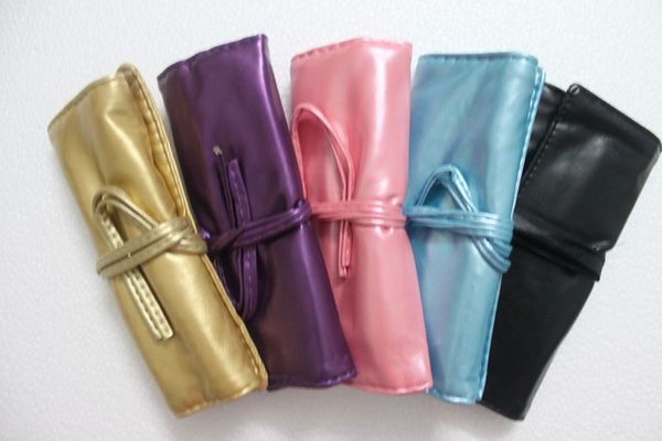 

бесплатная доставка горячий новый микс 7 шт макияж кисти наборы кожаный мешок мно