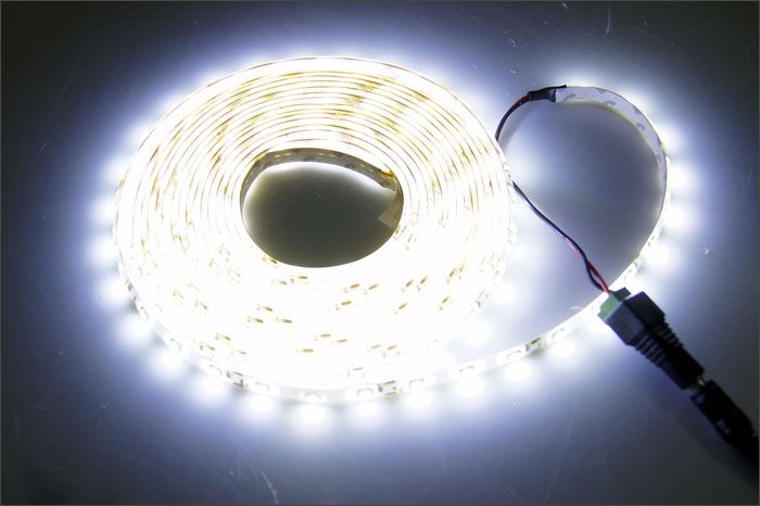 12v IP65 Étanche 5M 300LED 3528 SMD Flexible LED Strip Light Lampe Blanc 60led m alimentation288o