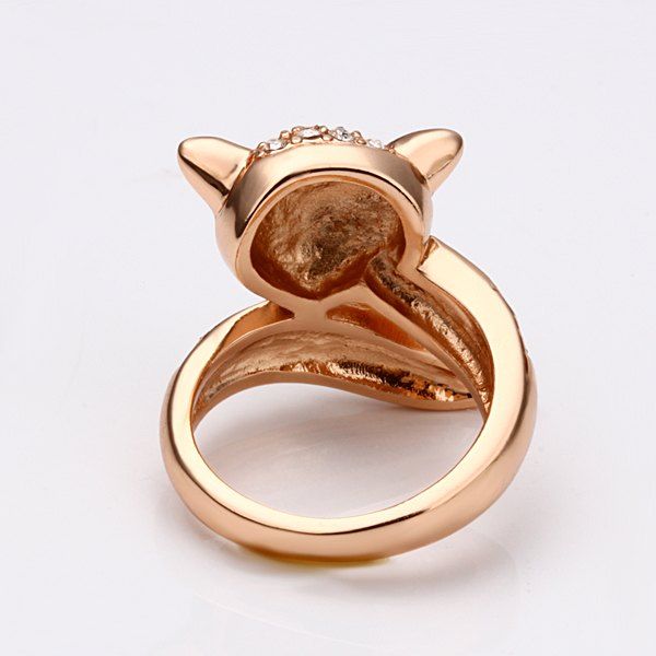 Fashion Jewelry 18K Rose Gold Plated Deer Crystal Rhinestone Rings ...