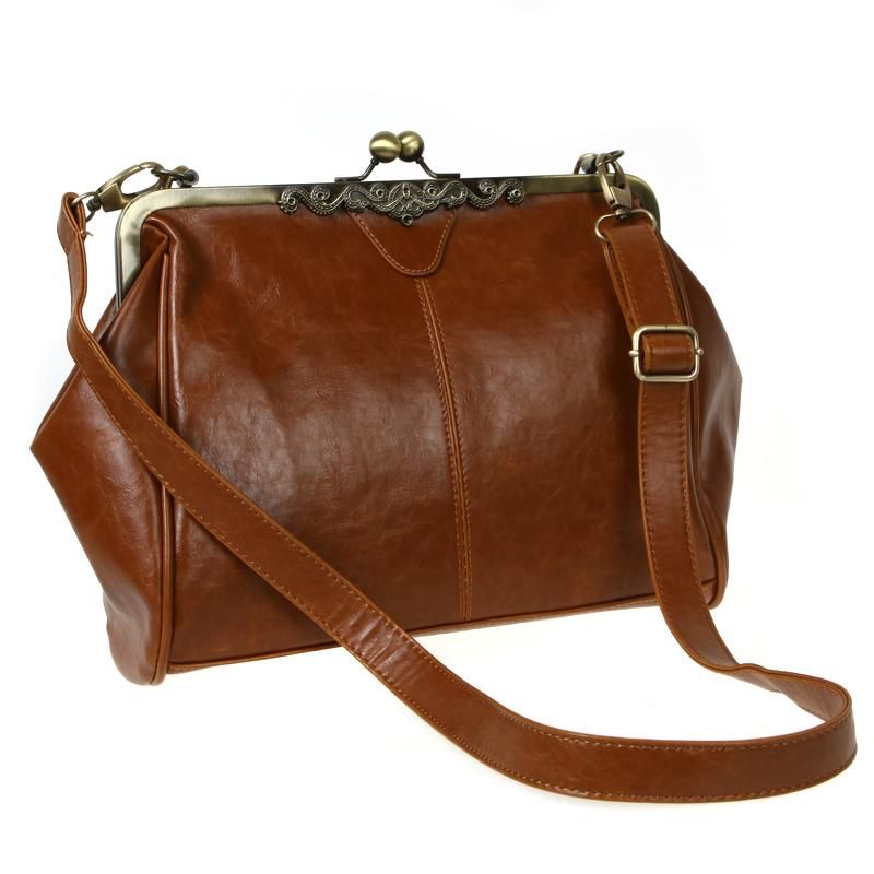New Fashion Bags Retro Vintage Lady PU Leather Shoulder Messenger