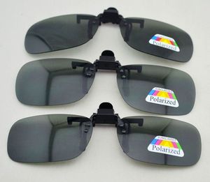 Wholesale clip flip sunglasses resale online - black polarized clip up driving sunglasses flip up eyewear sunglasses