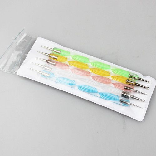 /lote Nail Art Paint Dot Draw Pen Brush para herramientas de decoración diy de Gel UV