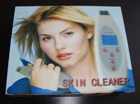 Multifuncional portátil ultrasónico Skin Cleaner Massager LCD pantalla 4 modos LW006
