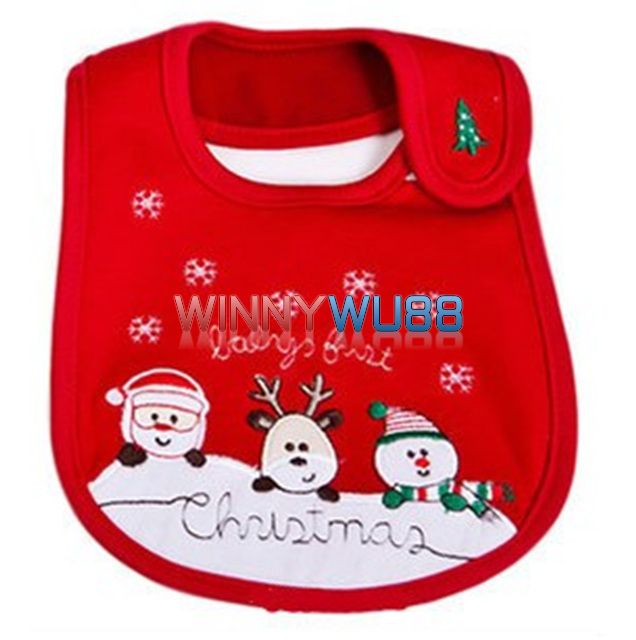 christmas dribble bibs