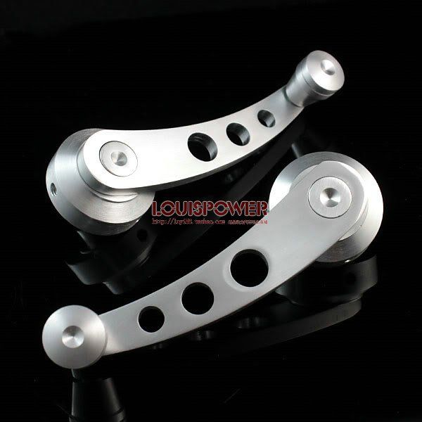 Aluminum Window Crank Handle Universal Car Window Winder Silver Color