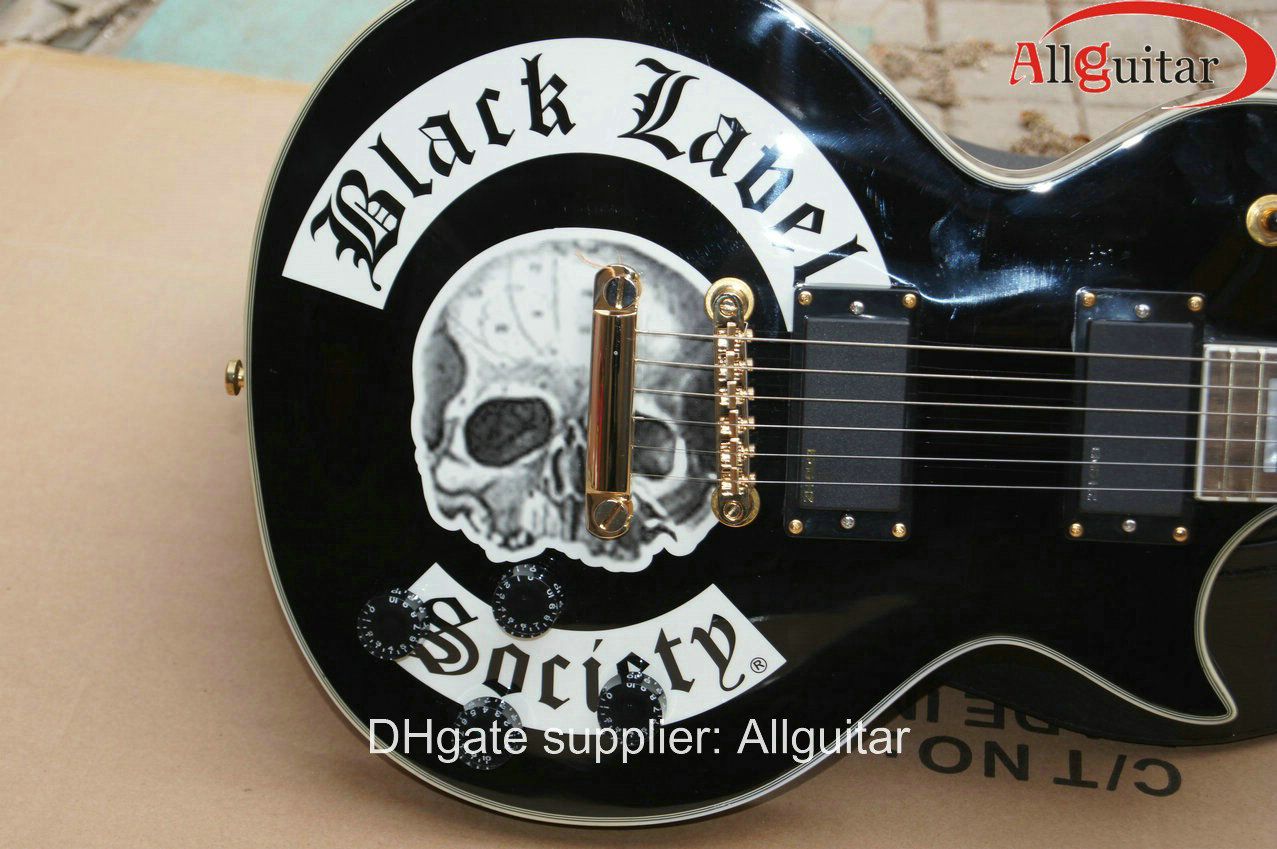 Custom Shop Guitar Black Label Society Skull Logo Guitar Electric Guitar From Allguitar 288 55 Dhgate Com